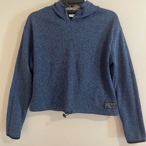 PINK Victoria's Secret Heathered Blue Cowl Sweater